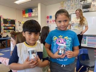 Mrs. Mittleman's class makes snowglobes